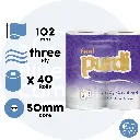 Purdi 3 Ply Luxury Toilet Roll