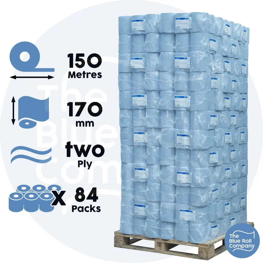 Blue Premium Centrefeed - 150m - Pallet