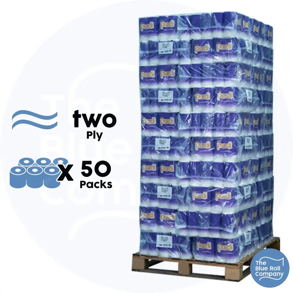 Purdi 2 Ply Luxury Toilet Roll - Pallet