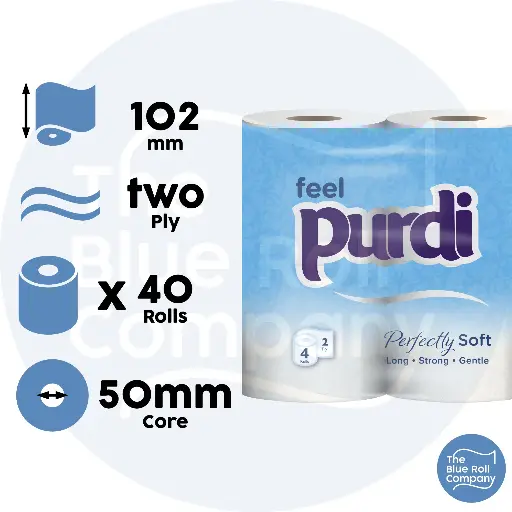 Purdi 2 Ply Luxury Toilet Roll