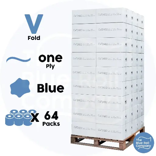 V Fold - Hand Towel - 1 Ply - Pallet