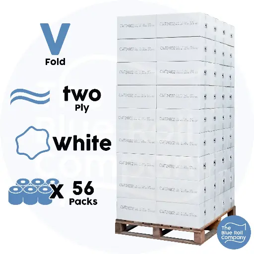 V Fold - Hand Towel - 2 Ply - Pallet